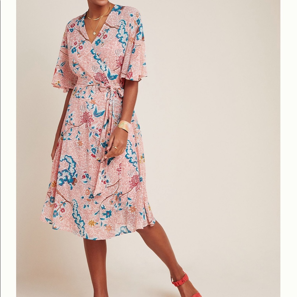 Anthropologie Adelaide Wrap Dress, size XS
